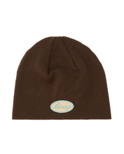 Load image into Gallery viewer, »script« skull beanie - brown
