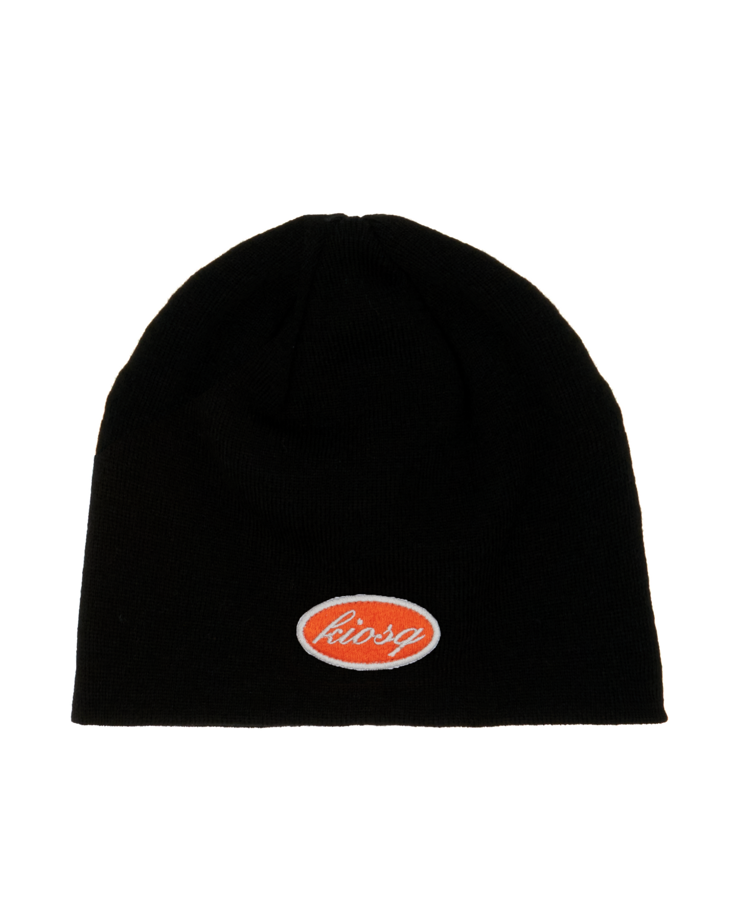 »script« skull beanie - black