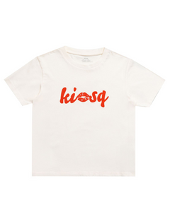 »bisou« wmns baby tee - vanilla