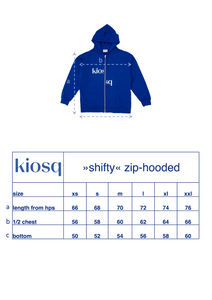 »shifty« zip hooded - royal