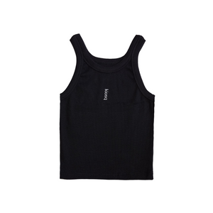 »céleste« ribbed wmns crop top - black/white