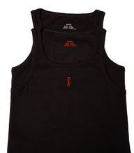 Load image into Gallery viewer, »césar« ribbed tank top - black/red
