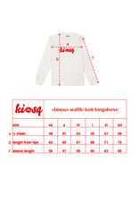 Load image into Gallery viewer, »bisou« waffleknit longsleeve
