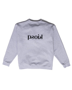 »mirror« crewneck - grey melange